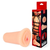 Реалистичный мастурбатор-вагина телесного цвета с вибрацией - Bior toys - в Якутске купить с доставкой