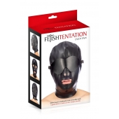 Маска-шлем с отверстием для рта и съемными шорами - Fetish Tentation - купить с доставкой в Якутске