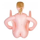 Надувная секс-кукла с реалистичной головой и поднятыми ножками - ToyFa - в Якутске купить с доставкой