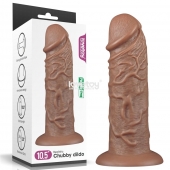 Коричневый фаллоимитатор Cubby dildo - 26,6 см. - Lovetoy в Якутске Коричневый фаллоимитатор Cubby dildo - 26,6 см. - Lovetoy