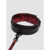 Стильный ошейник с поводком Reversible Faux Leather Collar and Lead - Fifty Shades of Grey - купить с доставкой в Якутске