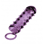 Закрытая фиолетовая насадка с пупырышками SAMURAI PENIS SLEEVE PURPLE - 14,5 см. - NMC - в Якутске купить с доставкой