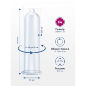 Презервативы MY.SIZE размер 64 - 3 шт. - My.Size - купить с доставкой в Якутске Презервативы MY.SIZE размер 64 - 3 шт. - My.Size - купить с доставкой в Якутске