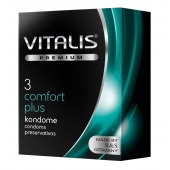 Контурные презервативы VITALIS PREMIUM comfort plus - 3 шт. - Vitalis - купить с доставкой в Якутске