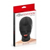 Сплошная маска на голову с прорезью для рта - Fetish Tentation - купить с доставкой в Якутске
