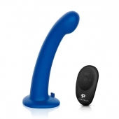 Синяя насадка Remote Control P-Spot G-Spot с черными трусиками - 20 см. - Pegasus - купить с доставкой в Якутске