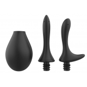 Черный анальный душ Nexus Anal Douche Set с 2 сменными насадками - Nexus Range - купить с доставкой в Якутске