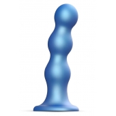 Голубая насадка Strap-On-Me Dildo Plug Balls size S - Strap-on-me - купить с доставкой в Якутске