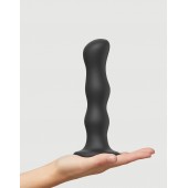 Черная насадка Strap-On-Me Dildo Geisha Balls size XL - Strap-on-me - купить с доставкой в Якутске