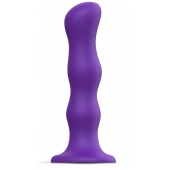 Фиолетовая насадка Strap-On-Me Dildo Geisha Balls size XL - Strap-on-me - купить с доставкой в Якутске