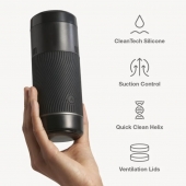 Черный мастурбатор с контролем всасывания Arcwave Pow Stroker - Arcwave - в Якутске купить с доставкой