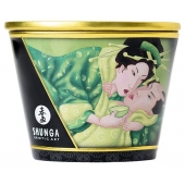 Массажная свеча Exotic Green Tea с ароматом зелёного чая - 170 мл. - Shunga - купить с доставкой в Якутске