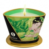 Массажная свеча Exotic Green Tea с ароматом зелёного чая - 170 мл. - Shunga - купить с доставкой в Якутске