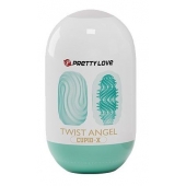 Бирюзовый мастурбатор-яйцо Twist Angel - Baile - в Якутске купить с доставкой
