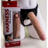 Насадка-фаллос в комплекте с трусиками Harness - 21,6 см. - LOVETOY (А-Полимер) - купить с доставкой в Якутске