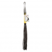 Черная плеть с желтой рукоятью Boundless Flogger - 69,25 см. - California Exotic Novelties - купить с доставкой в Якутске