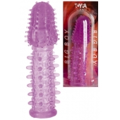 Фиолетовая насадка, удлиняющая половой член - 13,5 см. - Toyfa Basic - в Якутске купить с доставкой