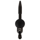 Черный уретральный вибростимулятор Vibrating Penis Plug - Orion - купить с доставкой в Якутске