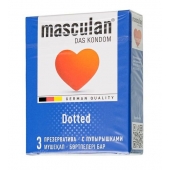 Презервативы с пупырышками Masculan Dotted - 3 шт. - Masculan - купить с доставкой в Якутске