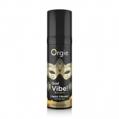 Съедобный гель Dual Vibe Pina Colada с эффектом вибрации и вкусом коктейля пина колада - 15 мл. - ORGIE - купить с доставкой в Якутске