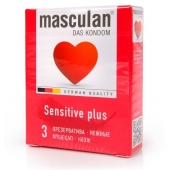 Презервативы Masculan Sensitive plus - 3 шт. - Masculan - купить с доставкой в Якутске