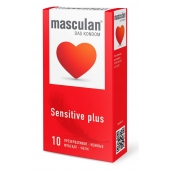 Презервативы Masculan Sensitive plus - 10 шт. - Masculan - купить с доставкой в Якутске