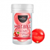 Лубрикант на масляной основе Hot Ball Beija Muito с ароматом ягод (2 шарика по 3 гр.) - HotFlowers - купить с доставкой в Якутске