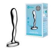 Стальной стимулятор простаты Stainless Steel Prostate Plug - 11,5 см. - b-Vibe - в Якутске купить с доставкой