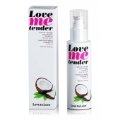 Съедобное согревающее массажное масло Love Me Tender Cocos с ароматом кокоса - 100 мл. - Love to Love - купить с доставкой в Якутске