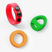 Набор из 3 разноцветных эрекционных колец Kit Neon Ring - Love to Love - в Якутске купить с доставкой