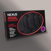 Набор из 3 массажеров простаты чёрного цвета NEXUS ANAL STARTER KIT - Nexus Range - в Якутске купить с доставкой