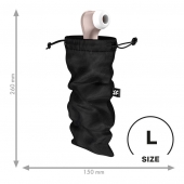 Черный мешочек для хранения игрушек Treasure Bag L - Satisfyer - купить с доставкой в Якутске