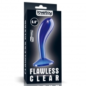 Синяя анальная втулка Flawless Clear Prostate Plug 6.0 - 15 см. - Lovetoy - в Якутске купить с доставкой