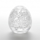 Мастурбатор-яйцо Keith Haring EGG PARTY - Tenga - в Якутске купить с доставкой