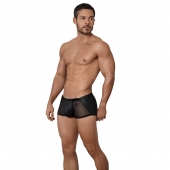 Черные стильные трусы-хипсы с полупрозрачными вставками Hurricane Latin Boxer - Clever Masculine Underwear купить с доставкой