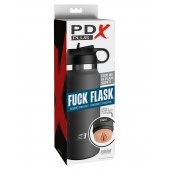 Серый мастурбатор в виде бутылки F*ck Flask - Pipedream - в Якутске купить с доставкой