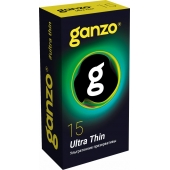 Прозрачные ультратонкие презервативы Ganzo Ultra thin - 15 шт. - Ganzo - купить с доставкой в Якутске