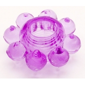 Мягкая фиолетовая гелевая насадка - Toyfa Basic - в Якутске купить с доставкой