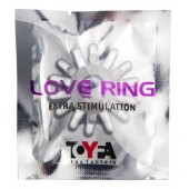 Прозрачное гелевое эрекционное кольцо с шипиками - Toyfa Basic - в Якутске купить с доставкой