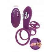 Фиолетовая эрекционная вибронасадка Halo Halo C-Ring Sleeve - Toy Joy - в Якутске купить с доставкой