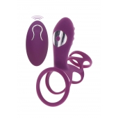 Фиолетовая эрекционная вибронасадка Halo Halo C-Ring Sleeve - Toy Joy - в Якутске купить с доставкой