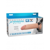 Полый страпон на ремнях 6’’ Hollow Silicone Strap-on - Pipedream - купить с доставкой в Якутске