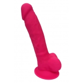 Розовый фаллоимитатор Dildo With Balls 7Inch - 17,7 см. - Dream Toys