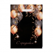 Пакет с вырубной ручкой и принтом в виде шариков (30х40 см) - Сима-Ленд - купить с доставкой в Якутске