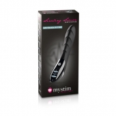 Вибратор с электростимуляцией Sizzling Simon Black Edition - 27 см. - MyStim - купить с доставкой в Якутске