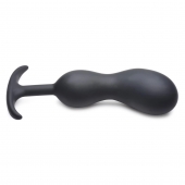 Черный массажер простаты с утяжелителями Premium Silicone Weighted Prostate Plug XL - 20,8 см. - XR Brands - в Якутске купить с доставкой