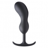 Черный массажер простаты с утяжелителями Premium Silicone Weighted Prostate Plug XL - 20,8 см. - XR Brands - в Якутске купить с доставкой