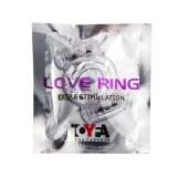 Прозрачное виброкольцо с двумя вибропульками - Toyfa Basic - в Якутске купить с доставкой