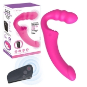 Розовый безремневой страпон Straples Strap-On Dildo - Erokay - купить с доставкой в Якутске