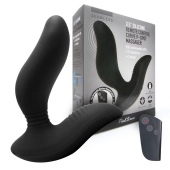 Черный вибромассажер простаты 3,5’’ Remote Control Curve P-spot Massager - 12 см. - Erokay - в Якутске купить с доставкой